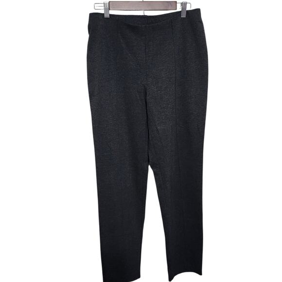 J Jill Ponte Slim Leg Pants Women's L Gray Pull On Stretch - Picture 8 of 10